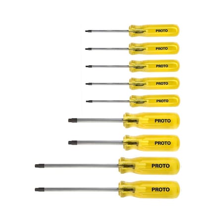 Proto Proto Classic 9 Piece Torx Proto Screwdriver Set J9302C